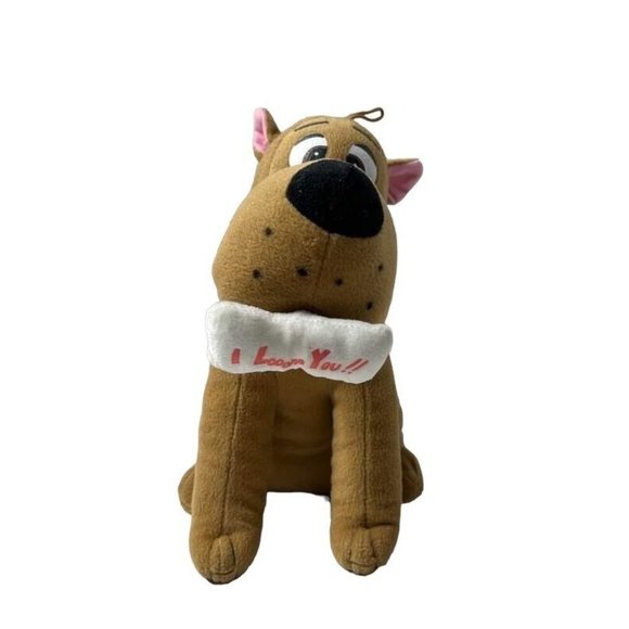 Scooby Doo Other - Scooby Doo Plush Brown Scooby Doo Dog W/I Love You Bone Stuffed Animal
